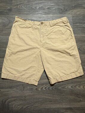 Tommy Hilfiger Casual Chino Shorts Mens 38 Cotton Button Zip Closure Y2K Preppy
